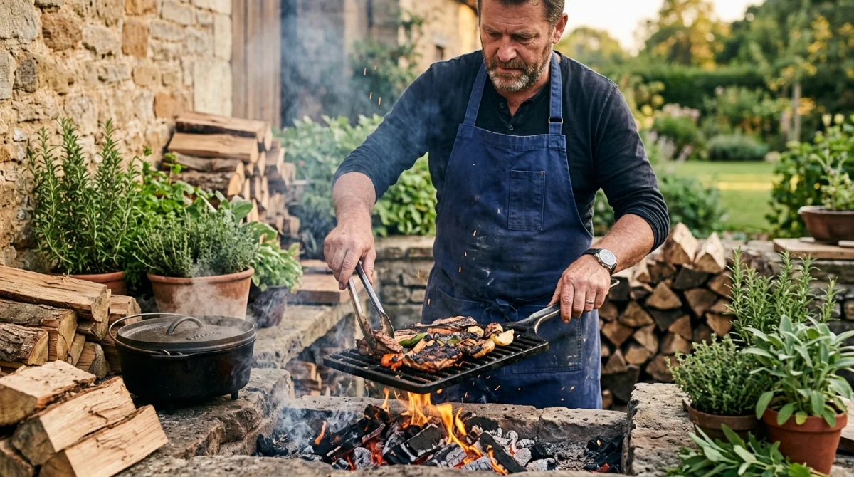 La cuisine créative au feu de bois