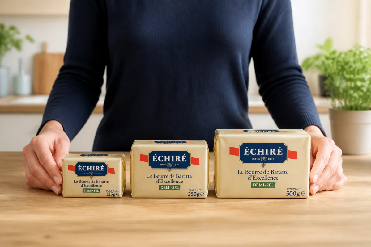 Prix du beurre demi-sel en magasin et au kilo